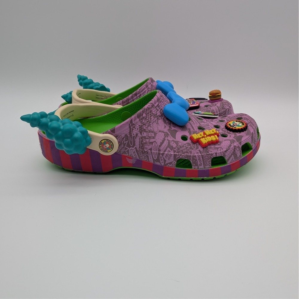 The Simpsons Crocs Krusty the Clown size 8 (M) 10 (W)